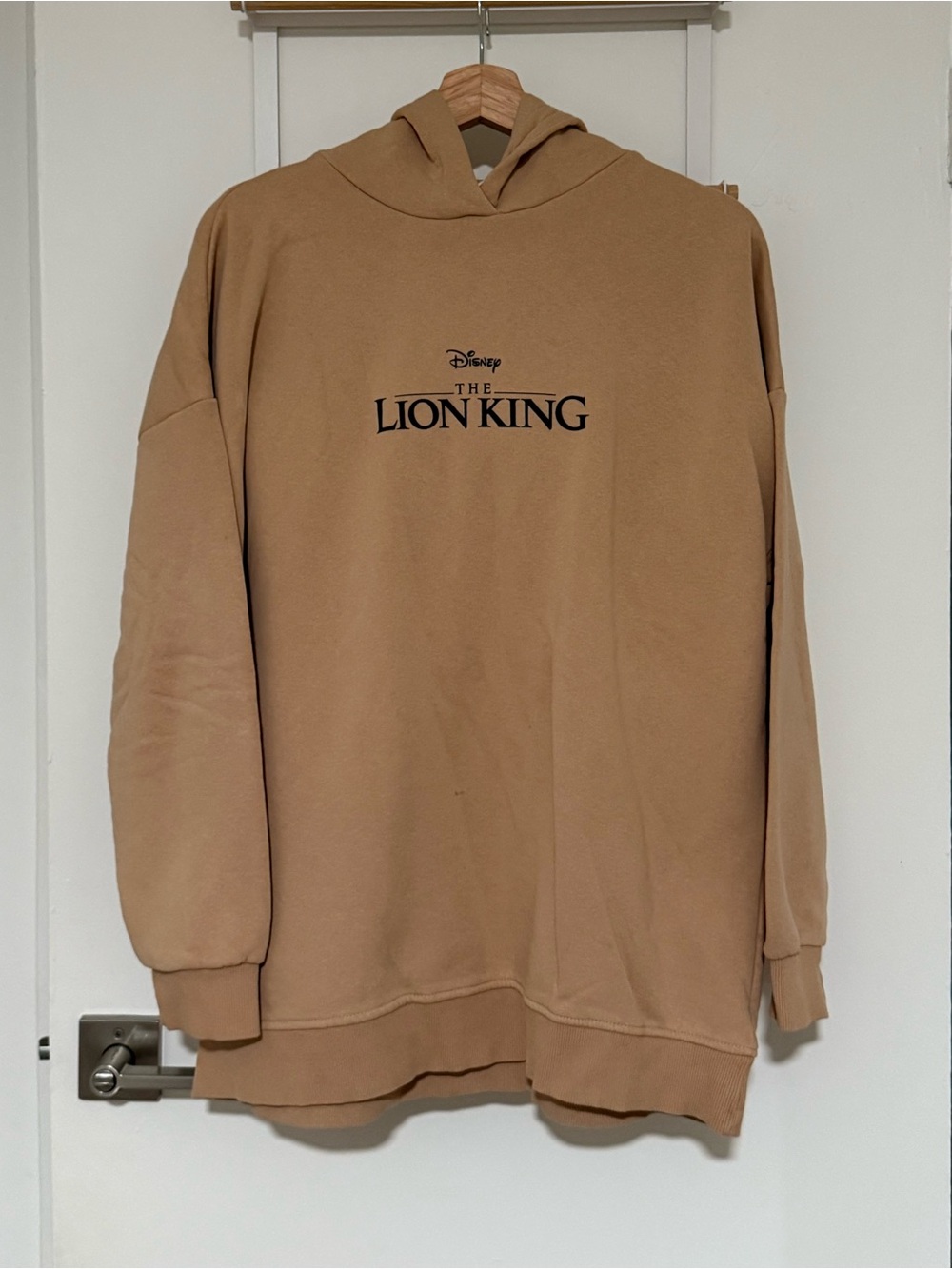 Disney Lion King Hoodie in Tan with Black Logo